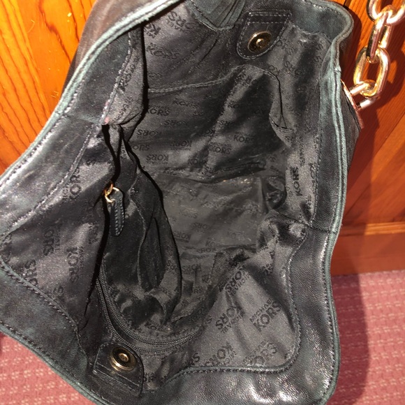 Michael Kors Bag | Black and Gold Chain Purse - Picture 5 of 6